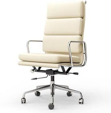 furgle Executive Chair Upholstered Genuine Leather Ergonomic Adjustable Office Chair