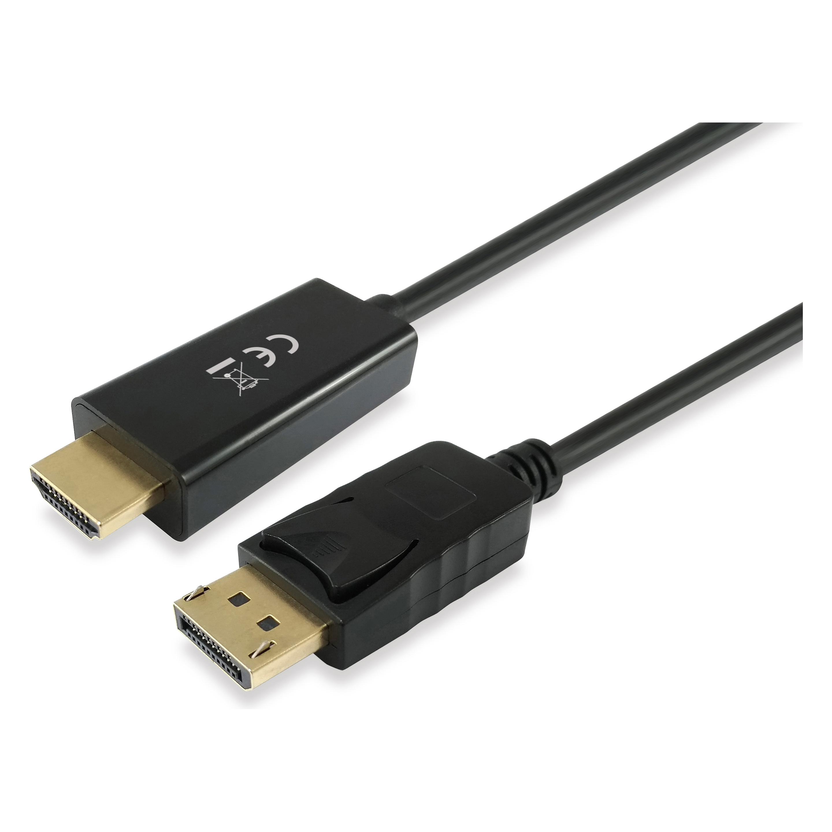 equip Displayport Adapter HDMI St/St 3.0m 4K/30Hz schwarz (DisplayPort, HDMI) (119391)