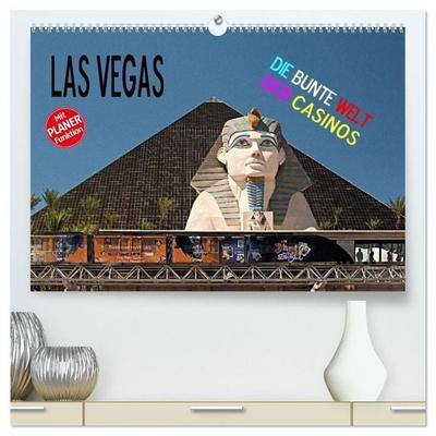 Las Vegas - Die bunte Welt der Casinos (hochwertiger Premium Wandkalender 2027 DIN A2 quer), Kunstdruck in Hochglanz