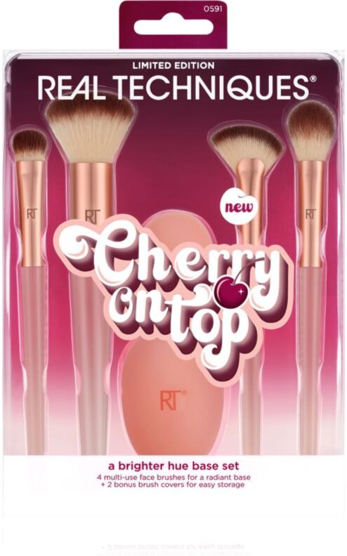 Real Techniques Cherry On Top A Brighter Hue Base Set kit de pinceaux
