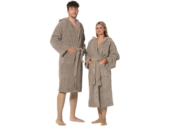 Zollner Bademantel, M, 50% Polyester, 50% Baumwolle, fango, Fango, onesize, Heimtextilien, Badtextilien, Bademäntel