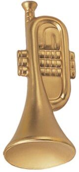 Tromba Antistress in Poliuretano 34g Gialla Marca Personalizzate o neutre