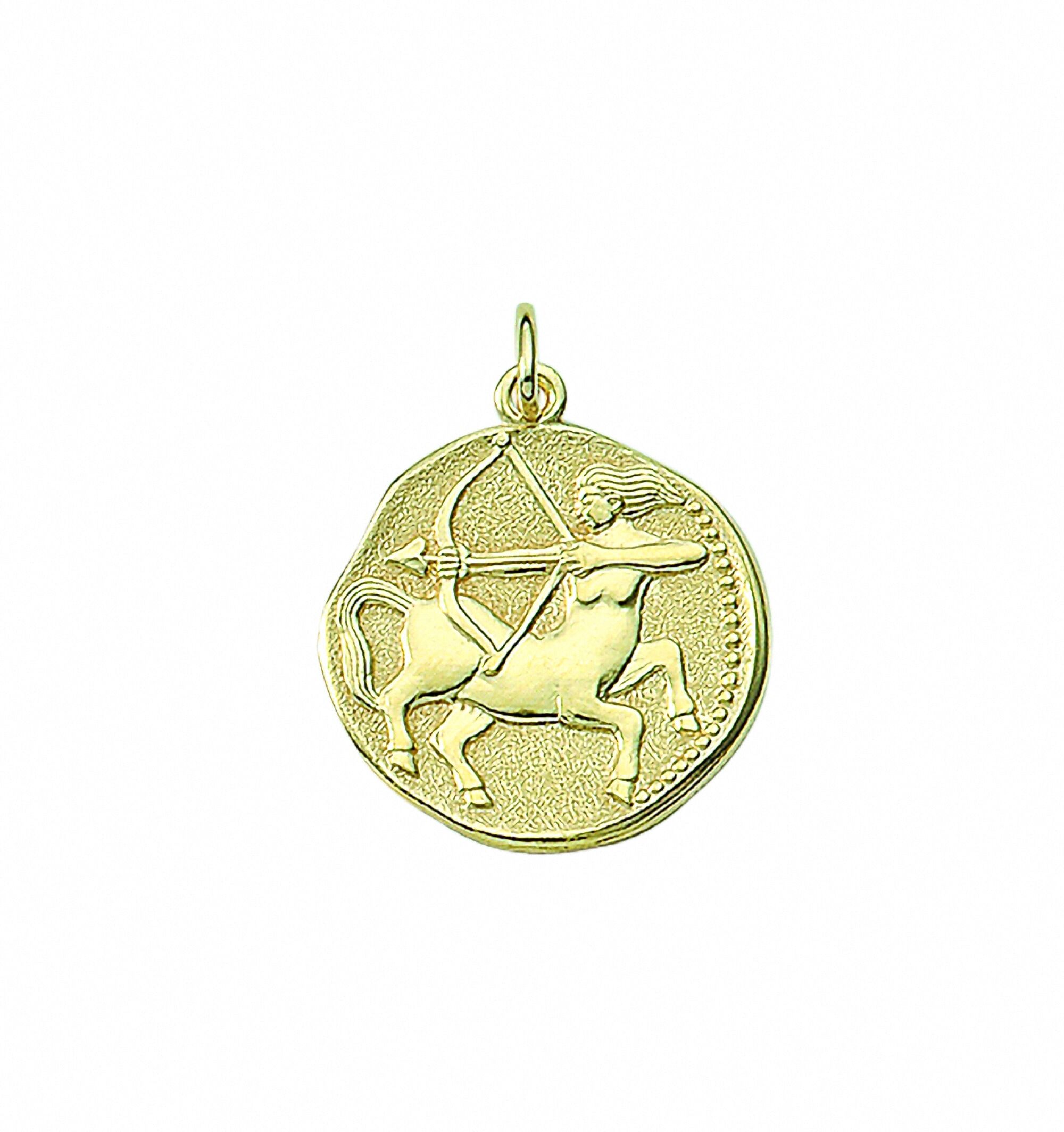Sternzeichenanhänger ADELIA´S "Sternzeichen Anhänger Schütze 333 Gold ( 8K )", gold, Schmuckanhänger, Damen, Schütze, Gold, Goldanhänger Schütze