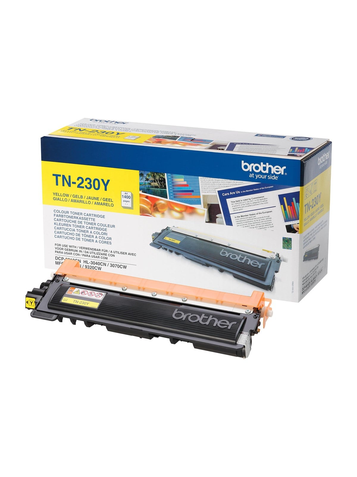 Brother TN230Y / TN 230Y Yellow Toner