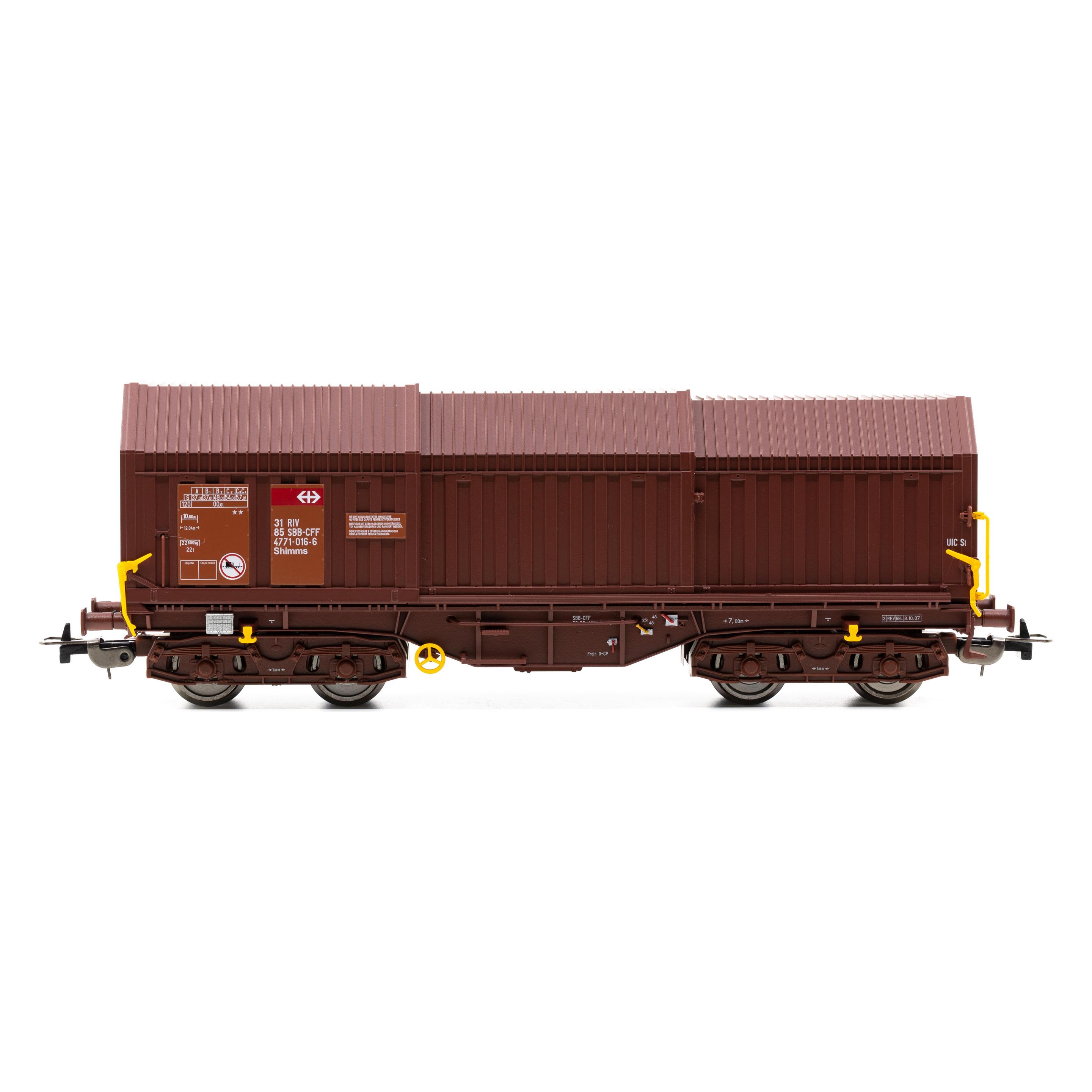 Piko SBB Teleskophaubenwagen braun 31 85 477 1 009-1 LHB-Drehgestelle Ep.VI (Spur H0) (58481)