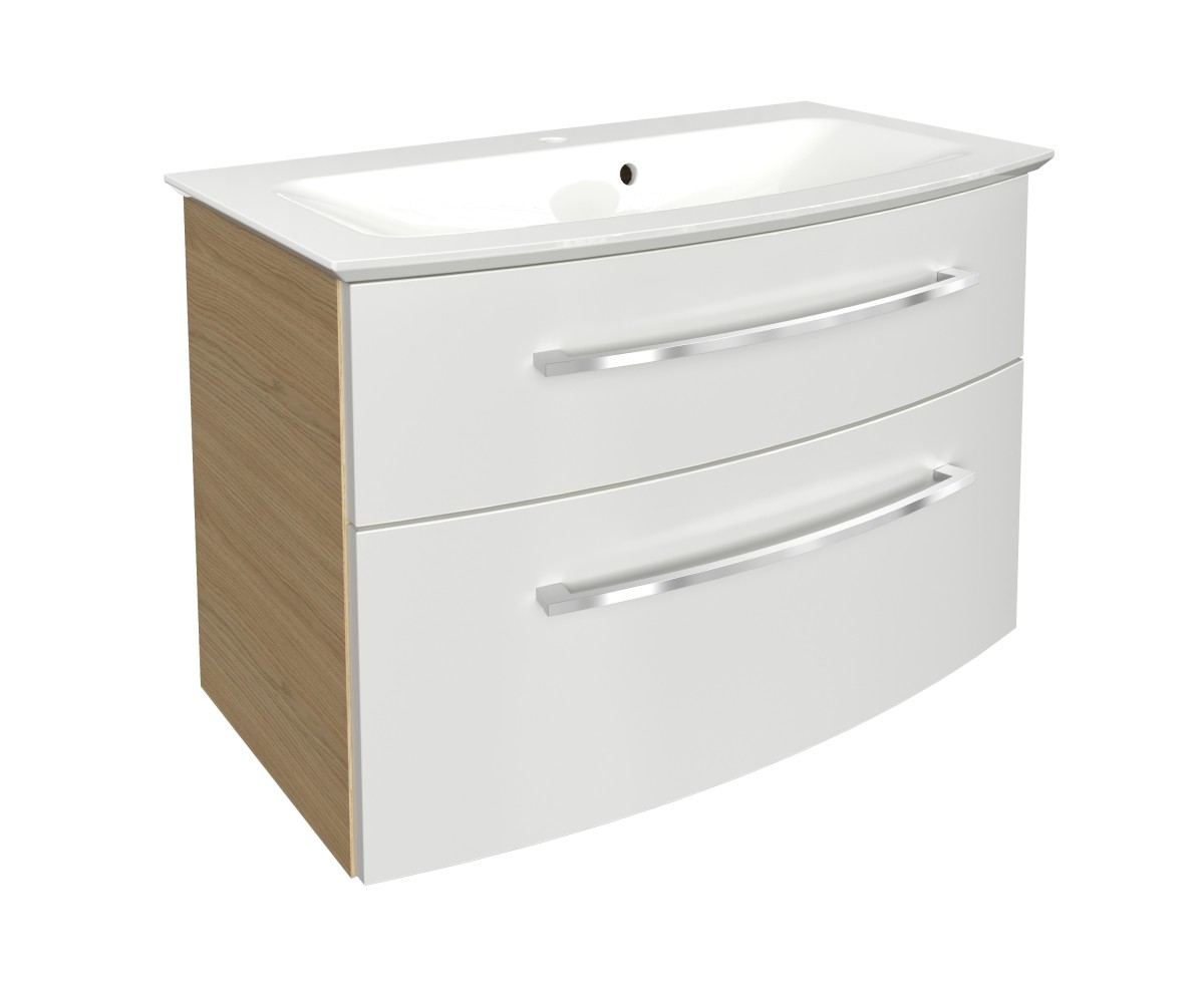 Fackelmann B.style Set Waschtisch 832x546x478 SaEi/weiß, 84412 84412