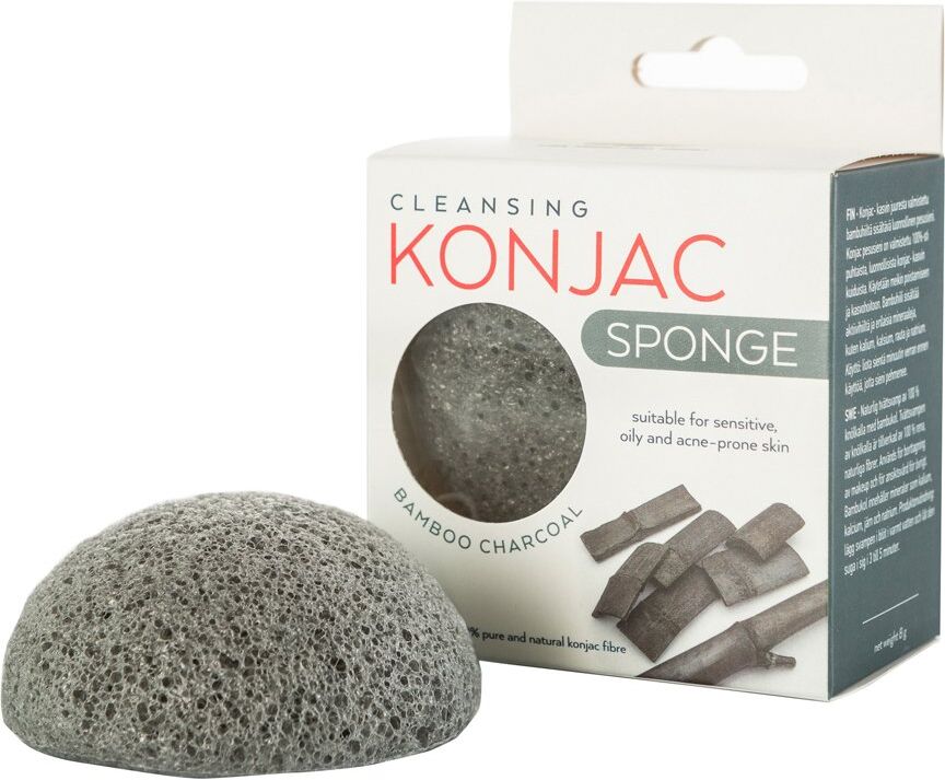 MITOMO Konjac Sponge With Bamboo Charcoal