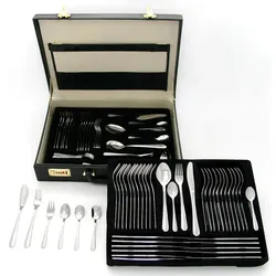 GRÄWE Besteckkoffer 100-teilig für 12 Personen, Serie SALZBURG