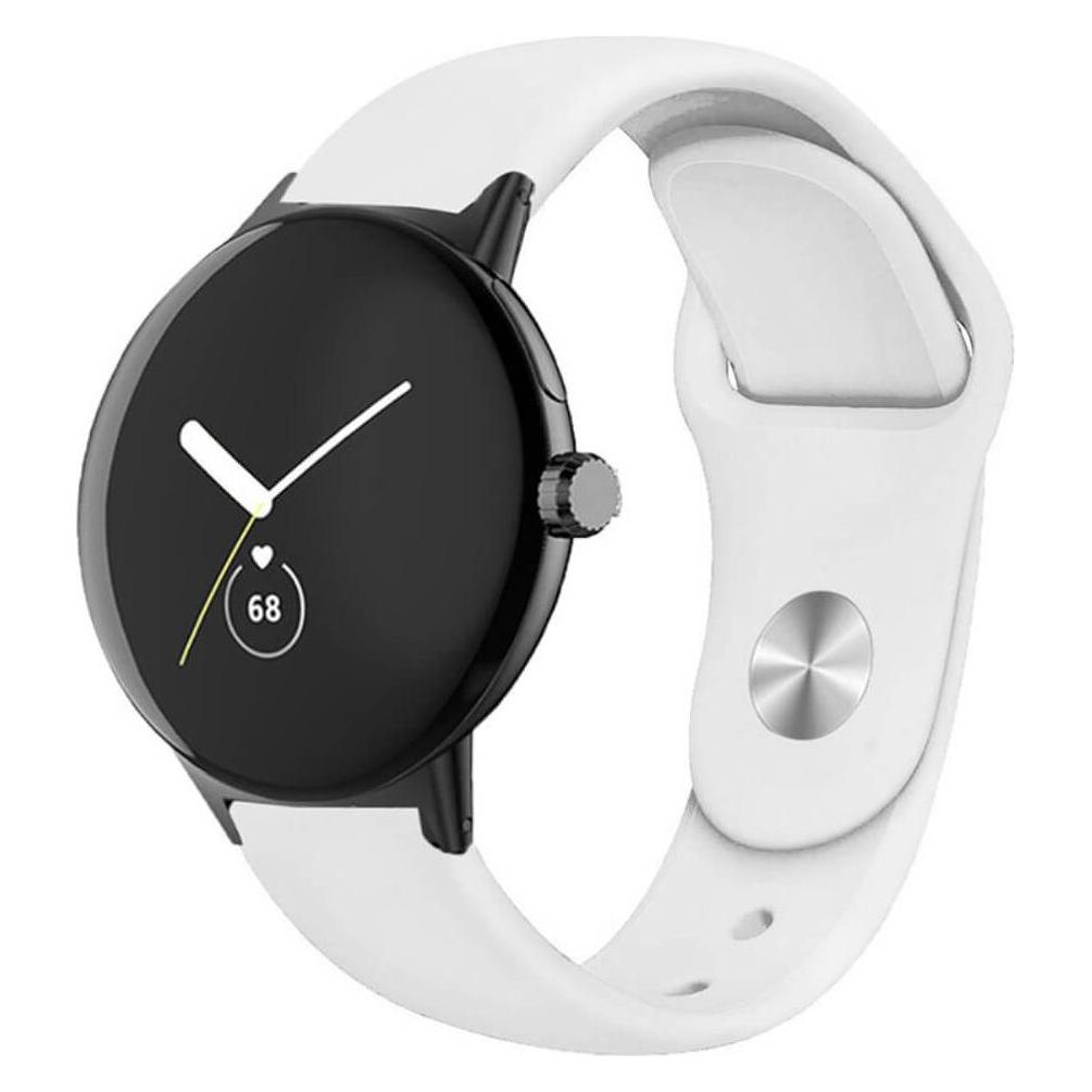 Cover-Discount Google Pixel Watch - Silikon Ersatzarmband weiss (Silikon) (680604951B)
