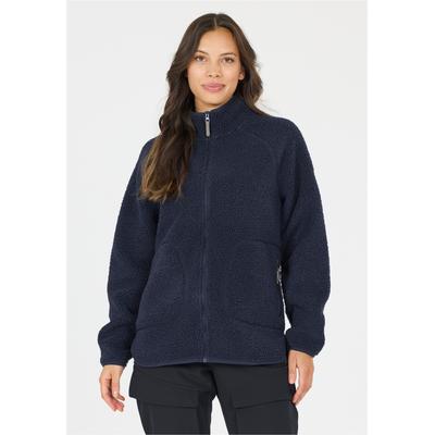 Fleecejacke WHISTLER "Pioneer", Damen, Gr. 42, blau, 100% Polyester, unifarben, normal, hoch geschlossener Ausschnitt, Jacken Fleecejacke, mit atmungsaktiver Eigenschaft
