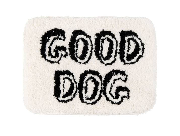 Hunde-Teppich, schwarz und weiß, 40x30cm