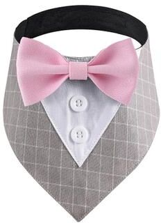 Uplift Treasures Adjustable Wedding Tuxedo Dog Bandana Scarf c l