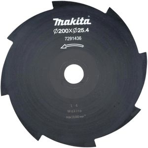 Makita Schlagmesser 191Y44-2, Wirbelblatt 8-Zahn, 200 x 25,4mm, für Modell DUR194