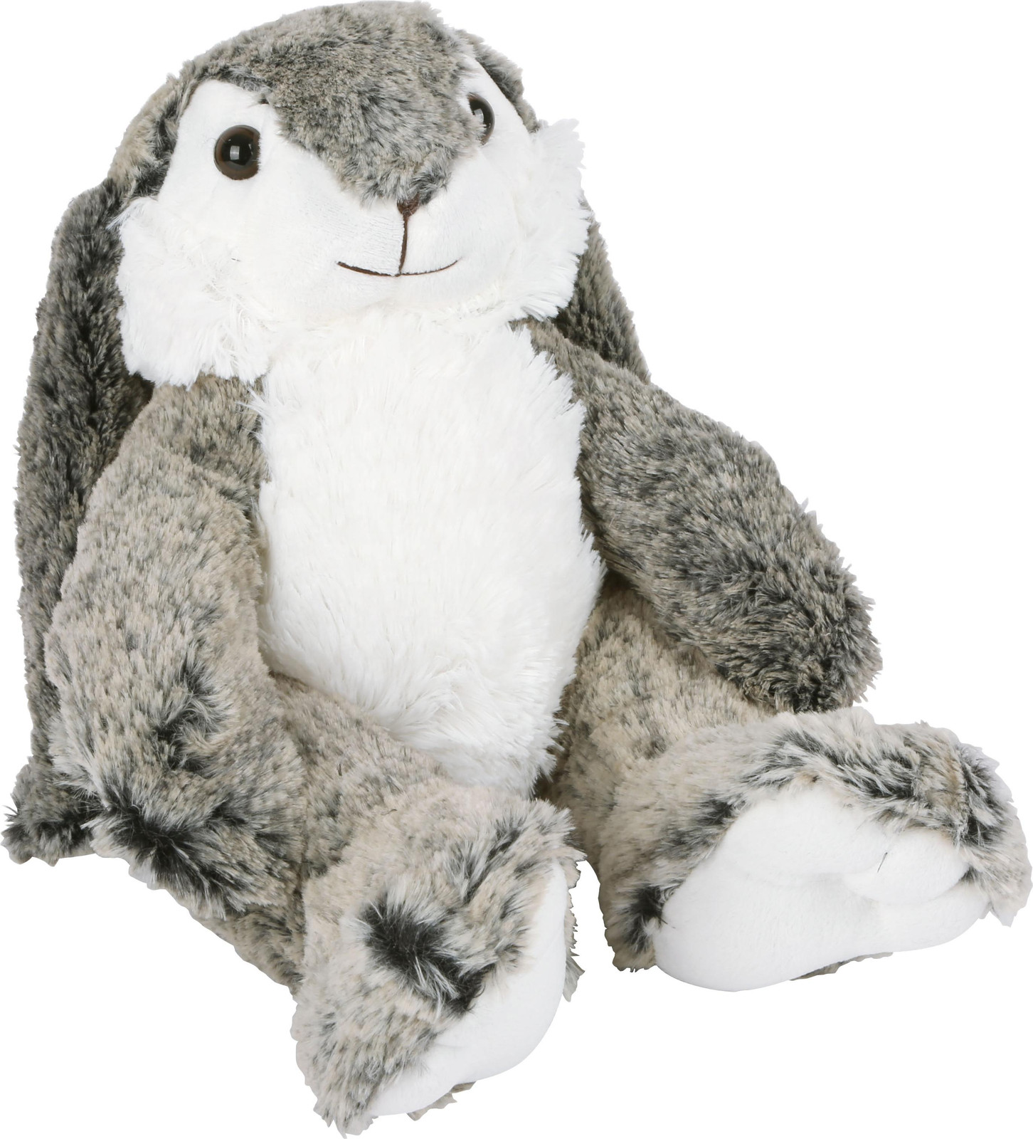 Pluche knuffel Hoppel zacht konijn blauwgrijs