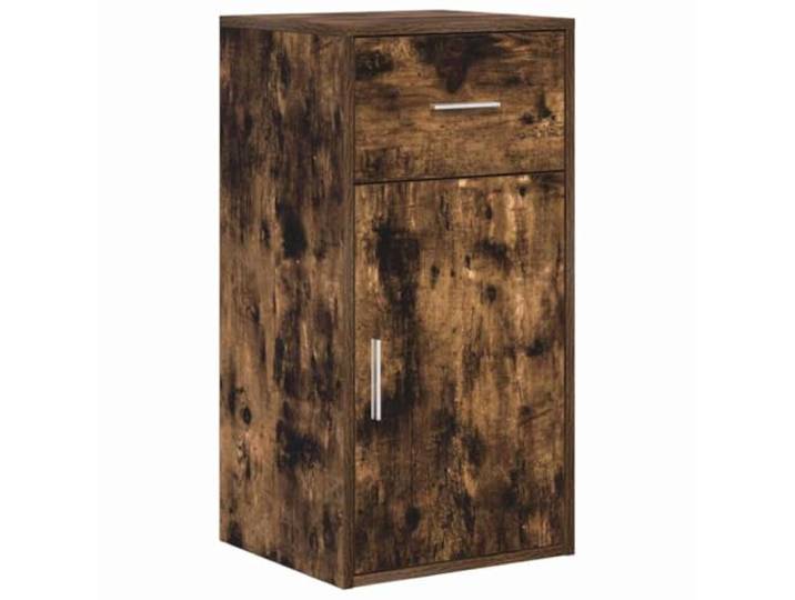 HEFZGDB Modernes Sideboard mit Schubladen für Wohnzimmer, minimalistisches Design in Geräucherte Eiche-Optik, rechteckig für vielseitige Aufbewahrung und praktischen Stauraum