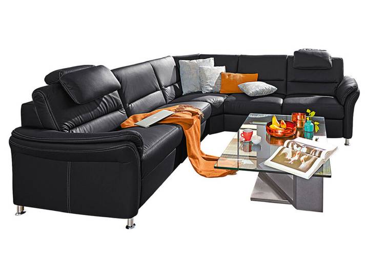 SYSTEMPOLSTER Ecksofa CROTONE R Leder Torro Anthrazit
