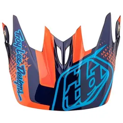 TROY LEE DESIGNS D3 HELMVISIER (CF), STARBURST, ORANGE