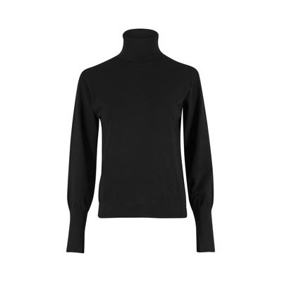 Troyer REPLAY "Replay Strickware FP", Damen, Gr. XS, schwarz, 72% Viskose, 28% Polyester, mehrfarbig, normal, herzförmiger Ausschnitt, Pullover Troyer