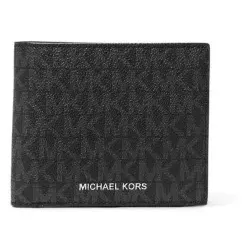 Michael Kors für Herren. 39F9LGYF3B Greyson Brieftasche schwarz (OSFA), Lässig, PVC