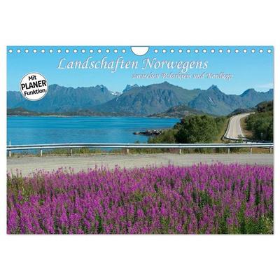 Landschaften Norwegens zwischen Polarkreis und Nordkap (Wandkalender 2027 DIN A4 quer), CALVENDO Monatskalender