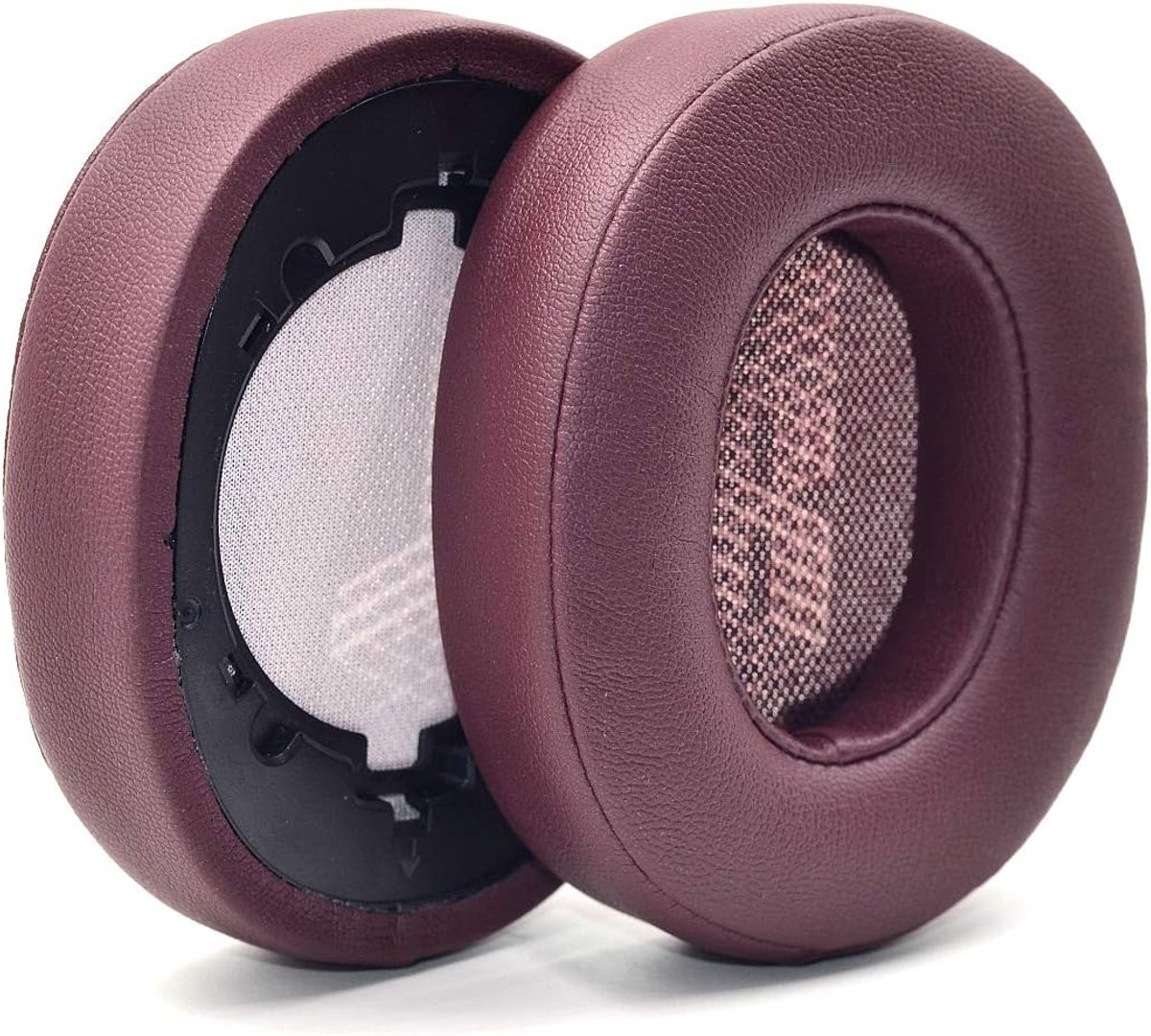 Vervangende oorkussens van schuim met zacht leer voor JBL Live 500BT draadloze over-ear hoofdtelefoon, rood
