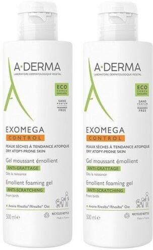 A-DERMA Exomega Control Gel Espumoso Emoliente Anti-irritación 500 ml