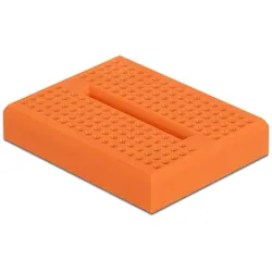 DELOCK Experimentier-Mini Steckbrett 170 Kontakte orange