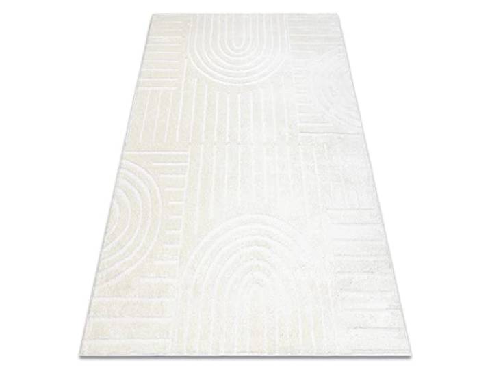 rugsx Modern Teppich Mode 8586 geometrisch, für Zimmer, Wohnzimmer, Schlafzimmer, Creme 160x220 cm