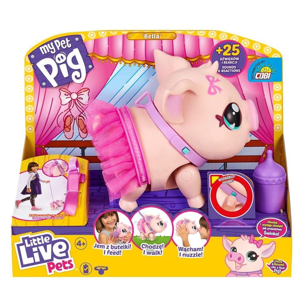 Cobi Little Live Pets 26384 Bella Das Schwein läuft tanzt macht 25 Laute (MO-26384)