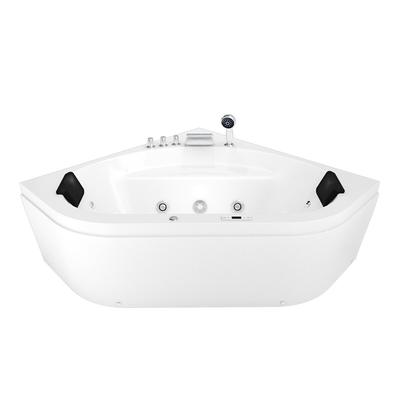 AcquaVapore Whirlpool Pool Badewanne Eckwanne Wanne W20H-TH-SC 140x140cm aktive Schlauch-Reinigung