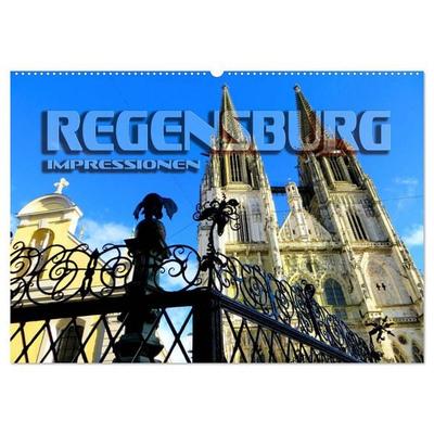 REGENSBURG - Impressionen (Wandkalender 2026 DIN A2 quer), CALVENDO Monatskalender