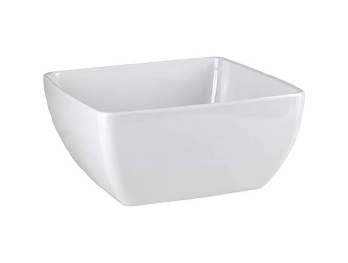 APS GF132 Melamine vierkante kom, 9 cm artikellengte, zuiver wit