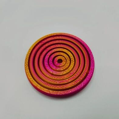 Inspired Living "3D Printed Gravity Rotation Spinner Fingertip Gyroscope Quiet Anxiety Relief Toy 1.97"" Rose"