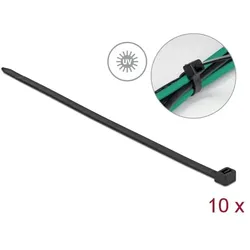 DeLOCK Kabelbinder UV-beständig L 610 x B 9,0 mm schwarz 10 Stück
