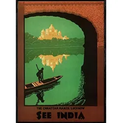 POSTER Asien Rio Ganges Indien A3 Rahmenlos