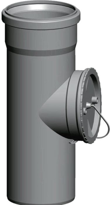 Wolf Revisionsrohr 2651671 DN 110, 290 mm, bis 120 °C, für Schachteinbau, PP