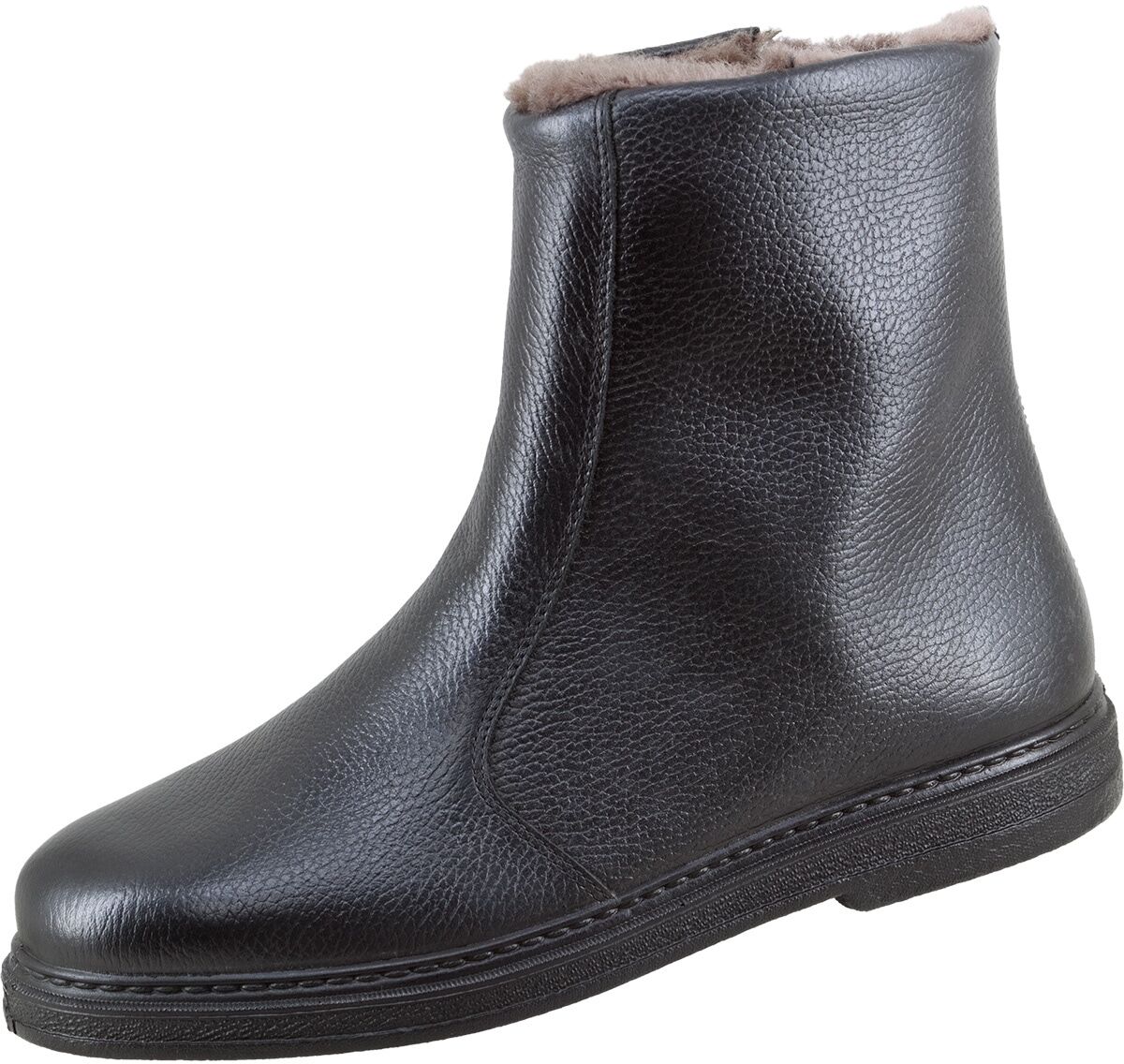 Schnürschuh JOMOS "RV-Stiefel gefüttert" Gr. 50, schwarz, 50, Obermaterial: 50% Rindsleder Leather cow. 50% Lammleder LEL., Schuhe, Schnürschuh
