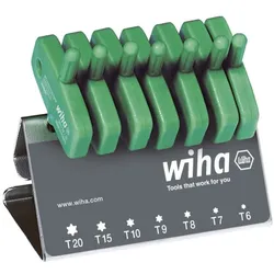 Wiha Stiftschlüssel mit Schlüsselgriff Set TORX® 8-tlg. schwarzoxidiert inkl. Werkbankständer