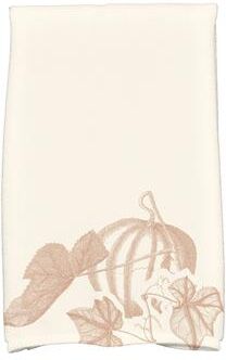 E by Design 18 x 30-inch Stagecoach Holiday Floral Print Hand Towel
