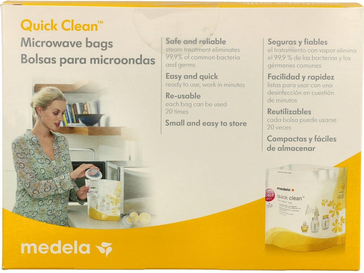 MEDELA Bolsa para microondas Quick Clean 5 uds
