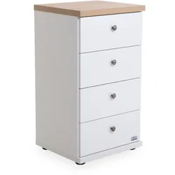 Kommode SANSIBAR AALBORG (BHT 47x86x42 cm) - weiß - BHT 47x86x42 cm