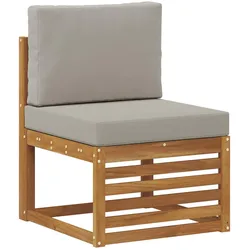 vidaXL, Gartenlounge, Dalunos (Holzrahmen mit schwarzem Rattan)