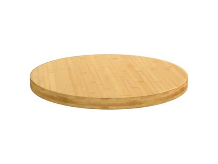 KLGBNCVE Bambus Tischplatte Rund 70x4 cm Lackierte Oberfläche, Feuchttuch Reinigung, Vielseitig für Couchtisch, Beistelltisch, Bartisch