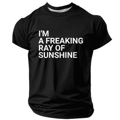Grafik T-Shirt für Herren Ich bin ein verdammter Sonnenstrahl Kurzarm Lustiger sarkastischer Lebensstil
