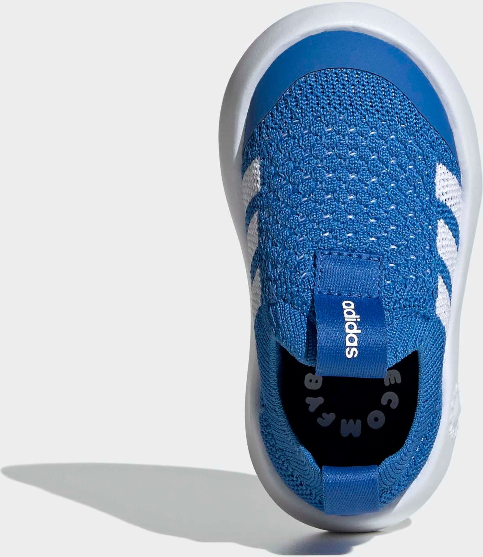 Slip-On Sneaker ADIDAS SPORTSWEAR "BUBBLECOMFY KIDS", Kinder, Gr. 27, blau (bright royal, ftwr weiß, core schwarz), Textil, Schuhe Slip-On Sneaker, für Kinder bright royal, ftwr weiß, core schwarz 27