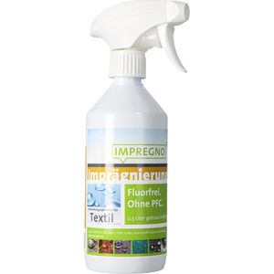 Impregno Textilimprägnierung Flourfrei, ohne PFC, für Textilien, atmungsaktiv, Spray 500ml