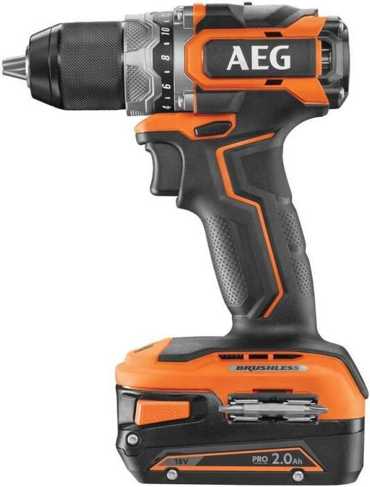 AEG Accuboormachine en schroefmachine BS18SBL-202C sub-compact met 2x 18V 2,0 Ah accu's en oplader