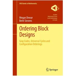 Ordering Block Designs, Fachbücher von Brett Stevens, Megan Dewar