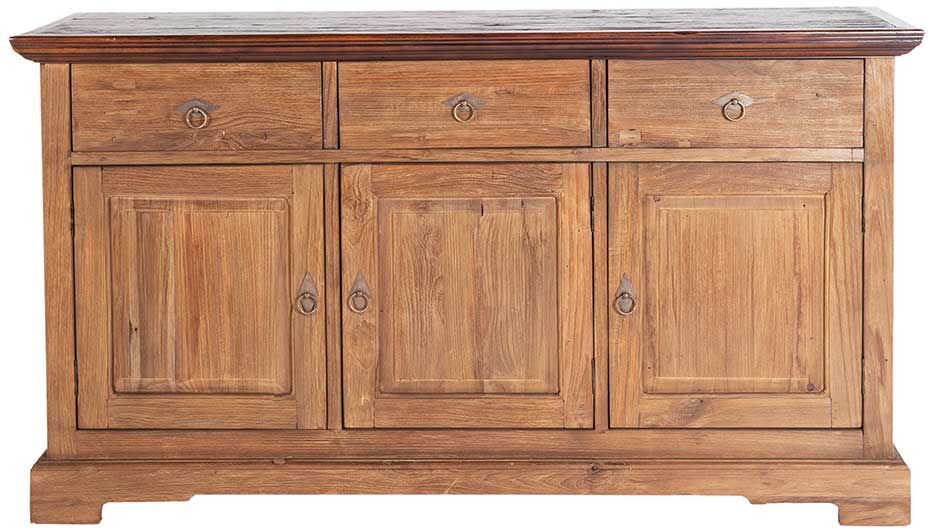 Pharao24.de Massivholz Sideobard aus Teak Kolonial