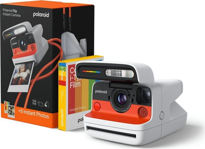 Polaroid Flip White + Farbfilm-Pack (8 Fotos)